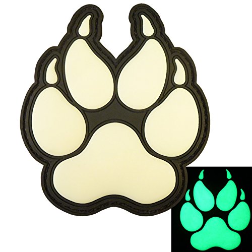 Glow Dark ACU K-9 Paw K9 Handler Dogs of War Morale Army Gear PVC Touch Fastener Patch von LEGEEON