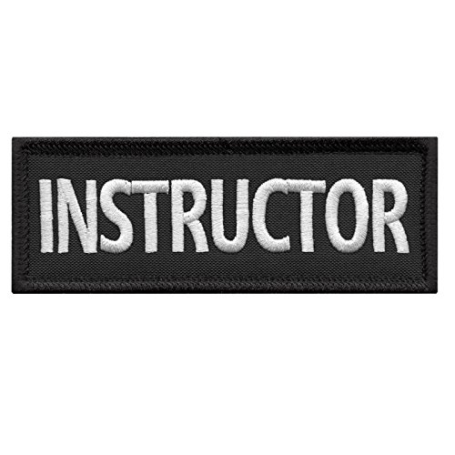 INSTRUCTOR 5"x2" Body Armor Plate Carrier Tactical Vest Stickerei Klettverschluss Patch von LEGEEON