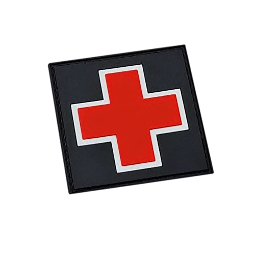 LEGEEON Medic Cross EMS IFAK PVC Patch (Glow in The Dark) von LEGEEON