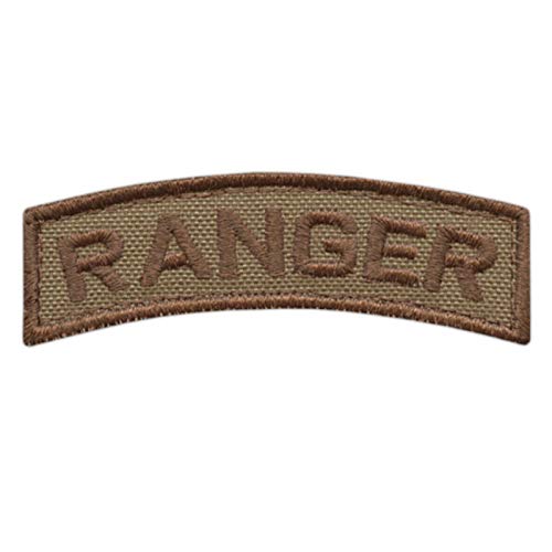 LEGEEON Ranger Shoulder Tab Tan Coyote US Army Rangers Badge Tactical Morale Fastener Patch von LEGEEON