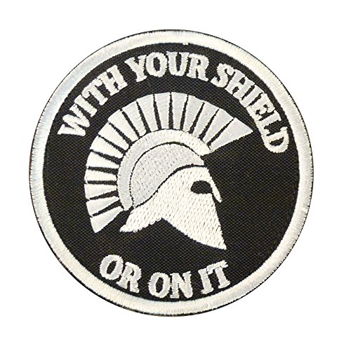 LEGEEON with Your Shield OR ON IT Spartan Helmet Morale Embroidered Sew/Iron on Patch von LEGEEON