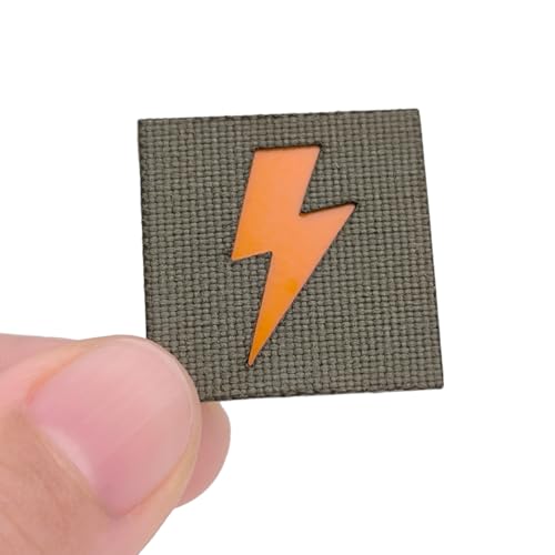 Mini Lightning Bolt Taktischer Laser-Cut Aufnäher [Ranger Green,Orange] Klettverschluss Patch Militär von LEGEEON