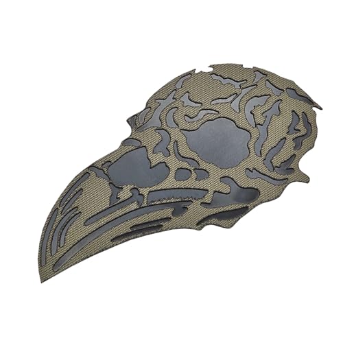 Norse Raven Skull Wikinger Taktischer Aufnäher [Ranger Green,Schwarz,Lasercut] von LEGEEON