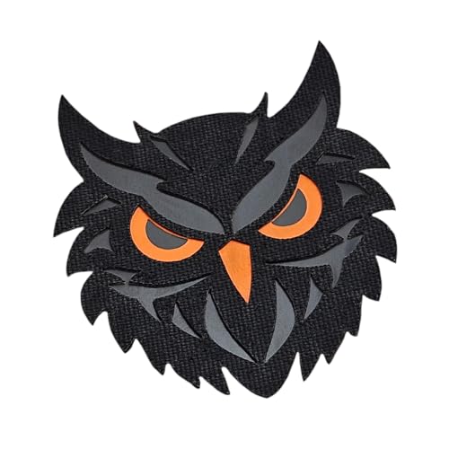 Owl Tactical Night Hunter Lasercut Patch Morale [Black] Klettverschluss patches Klatt patch von LEGEEON