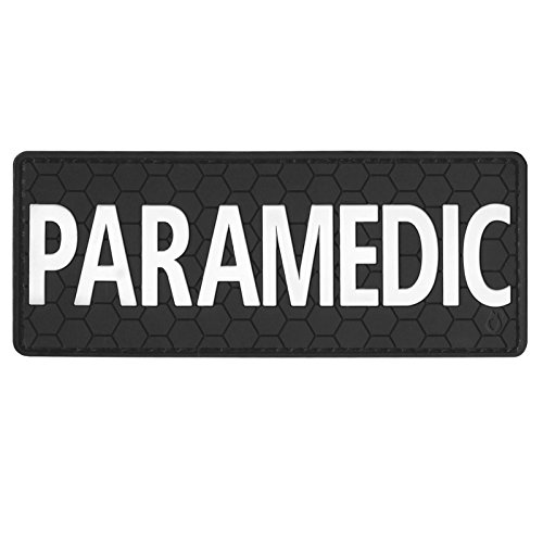 Rettungssanitäter Patch PVC EMS Patch [Schwarz und Weiß] Medizinische Patches für Plate Carrier Taktische Medic Patch von LEGEEON