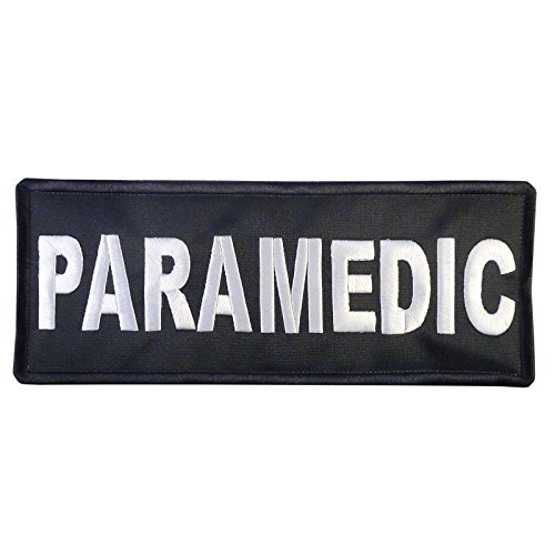 PARAMEDIC Big XL 10x4 inch EMT EMS MEDIC Vest Tactical Embroidered Nylon Touch Fastener Patch von LEGEEON