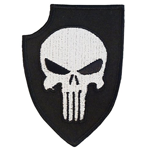 Punisher Shield US Navy Seals DEVGRU Morale Embroidered Fastener Patch von LEGEEON