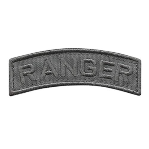 Ranger Shoulder Tab Wolf Gray Grey US Army Rangers Badge Tactical Morale Touch Fastener Patch von LEGEEON