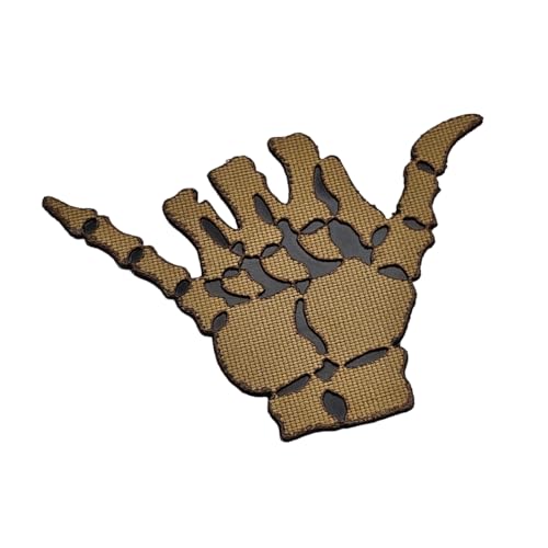 Shaka Hang Loose Lasercut Patch Morale [Coyote Tan] Klettverschluss Aufnäher von LEGEEON