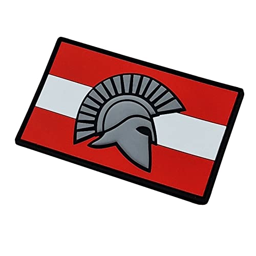 Spartan Austria Osterreich Flag Flagge Spartaner PVC Patch von LEGEEON