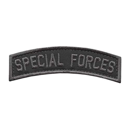 Special Forces SF Tab Badge SOF Blackout Subdued Green Berets US Army Tactical Morale Fastener Patch Aufnäher von LEGEEON