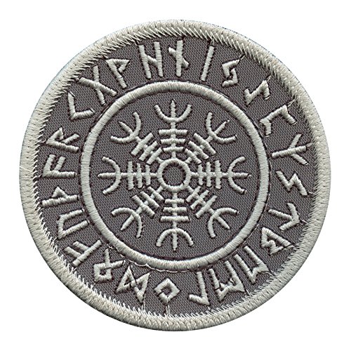 Subdued ACU Aegishjalmur Helm of Awe Viking Norse Runic Heathen Magical Stave Morale Tactical Hook Patch von LEGEEON