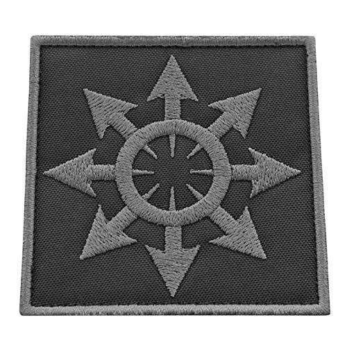 Subdued Chaos Star Arrows Cross Chaosphere Symbol of Eight Magic Morale Touch Fastener Patch von LEGEEON