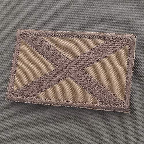 Tan Alabama State Flag 2x3.25 Coyote Scotland Morale Taktisches Militärisches Hakenabzeichen Klettverschluss von LEGEEON