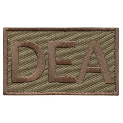 Tan Coyote US DEA Federal Agency Drug Enforcement Embroidered Fastener Patch von LEGEEON