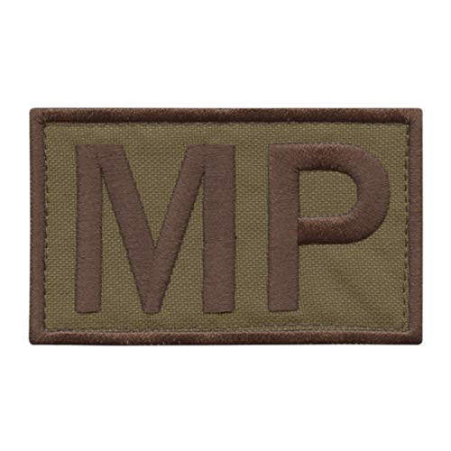 Tan MP Militärarmbinde Coyote Taktisch Moral Armee Gestickter Haken Patch von LEGEEON