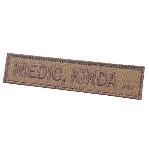 Tan Medic Kinda Name Tape 1x5 Coyote Brown Morale Tactical Military Fastener Patch von LEGEEON