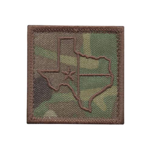 Texas State Out Silhouette Lone Star Multicam OCP USA Army Tactical Morale Touch Fastener Cap Patch von LEGEEON