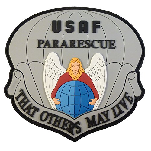 Dass Andere Überleben USAF Pararescue PJ PVC Patch kompatibel mit Velcro Patches für Rucksäcke,PVC Patches,Patches für Westen,Morale Patches,Taktische Patches,Plate Carrier Patches (Multicoloured) von LEGEEON