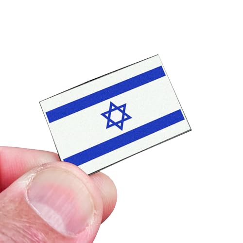 Tiny Israel Flag Star of David Morale Tactical Vinyl Patch von LEGEEON