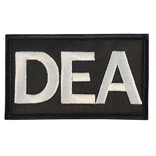 US DEA Federal Agency Drug Enforcement Embroidered Fastener Patch von LEGEEON