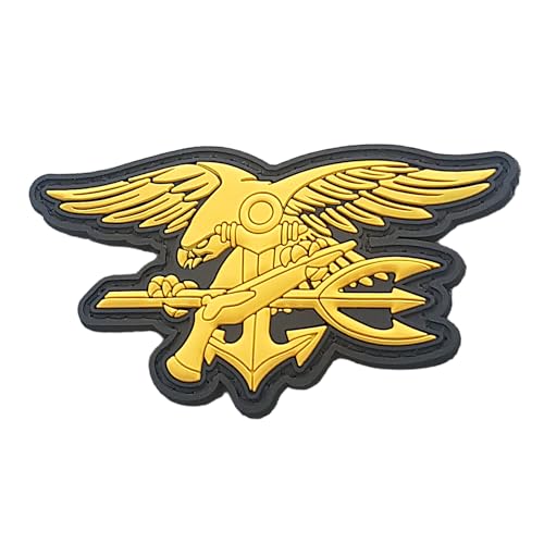 Budweiser Insignia PVC Patch [Yellow Gold] kompatibel mit Velcro Patches für Rucksäcke Kappen Patches für Mützen PVC Patches für Westen Taktische Patches Plate Carrier Patches Seals Patch Devgru Patch von LEGEEON