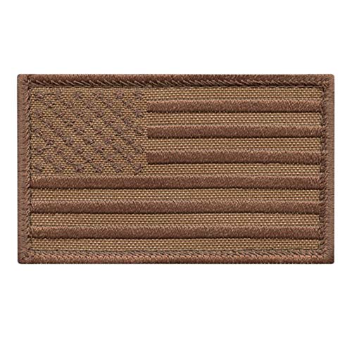 USA Amerikanische Flagge Tan Coyote Braun 2x3.25 Stars and Stripes Taktischer Morale Aufnäher von LEGEEON