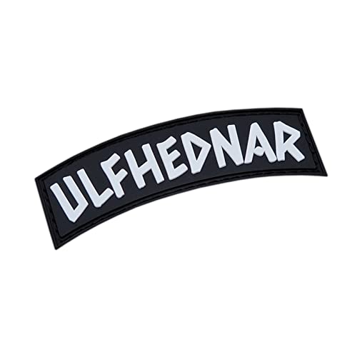 Ulfhednar Norse Tab PVC Patch Patch Klett Militär (Black and White) von LEGEEON