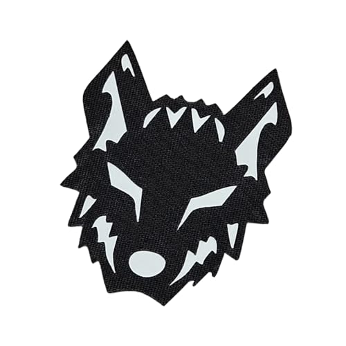 Wolf Tactical Military Morale Lasercut Patch [Black White] von LEGEEON