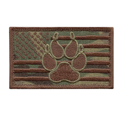 mult1cam USA American Flag K-9 Dog Handler Moralischer Taktischer Stickerei Klett-Patch von LEGEEON