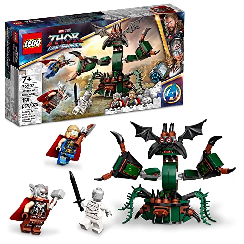 LEGO Marvel Attack on New Asgard 76207 Building Kit; Thor Construction Toy with 2 Minifigures for Kids Aged 7+ (159 Pieces) von LEGO