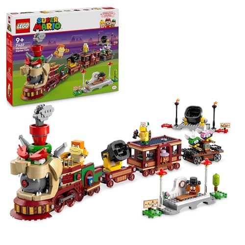 LEGO Super Mario Der Bowser-Schnellzug, Abenteuer-Spielset für Kinder mit Hammer-Bruder, 2 Gumbas und 2 Parapünktchen, Nintendo Geschenk für Jungen, Mädchen und Gamer 71437 von LEGO