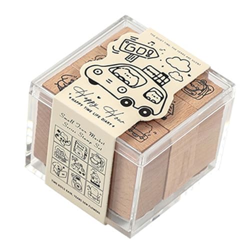 Cartoon Holzstempel Dekorativer Stempel Schöne Katzen Stempel Tierstempel Für Zeitschriften Grußkarten Scrapbooking von LEIDJGUN