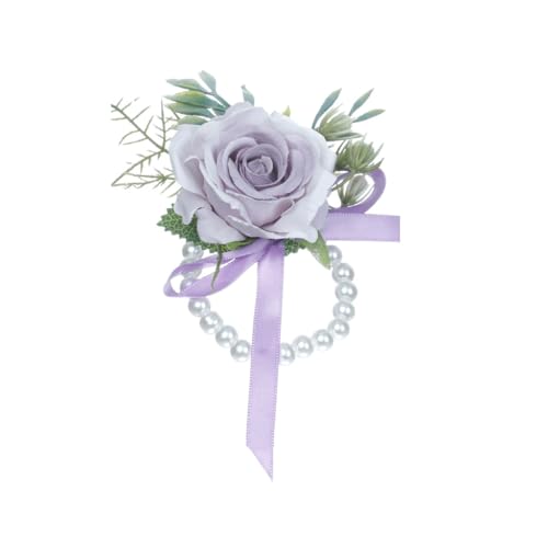 LEIDJGUN Elegantes Blumen-Perlenarmband, Handgelenk-Dekoration, Ornament für Brautjungfern, Kranz für Hochzeitsempfang, Fotografie von LEIDJGUN