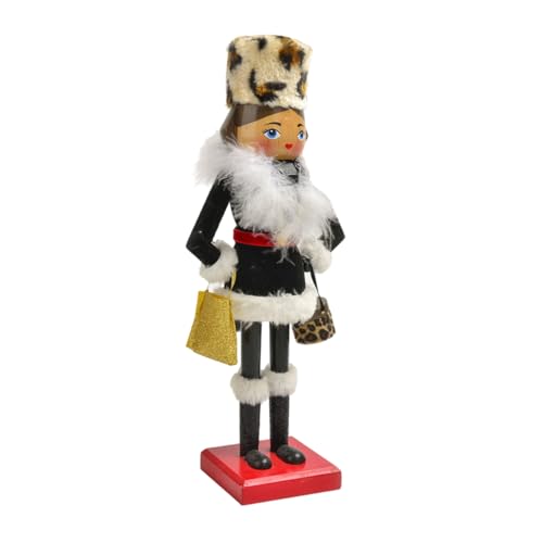 LEIDJGUN Stilvolle Weihnachtsdekoration Nussknacker Soldat Handbemalte Holzfigur Ornament Feiertags Holzstatue Für Party Ausstellung von LEIDJGUN