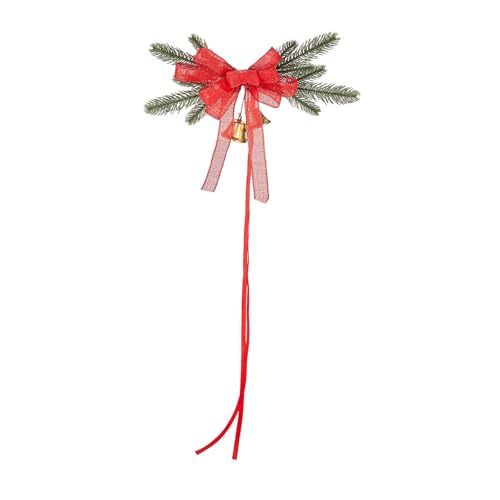 LEIDJGUN Tannennadel und Schleife, Stuhlrücken-Ornament, Weihnachtsdekoration, Blumenarrangement für Hochzeit, Bankett, Zeremonie, Party von LEIDJGUN