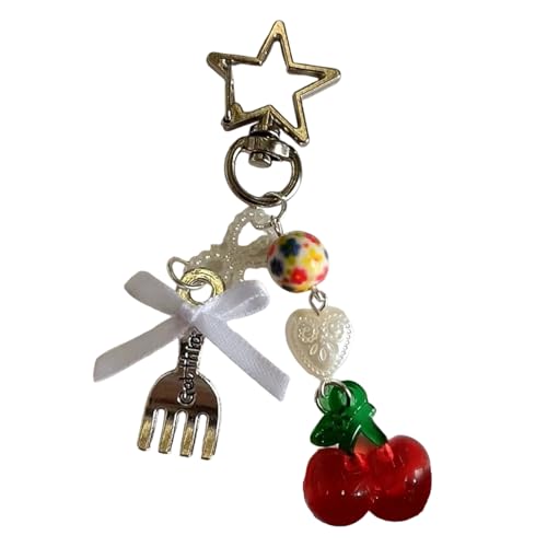 LEIDJGUN Zarter Obst-Handy-Anhänger, modisches Accessoire, Obst-Schlüsselanhänger, Taschenanhänger, Schlüsselanhänger für Handys und Rucksäcke von LEIDJGUN