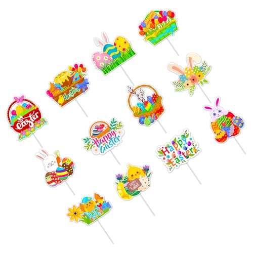 Packung Mit 12/24 Pcs Frühlingsthemen Cupcake Picks Kuchen Top Dekoration Für Geburtstag Hochzeit Babypartys Urlaubsfeiern von LEIDJGUN