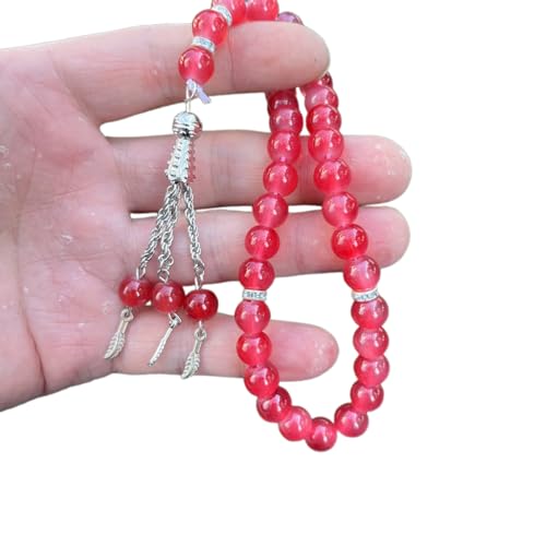 Tasbih Gebets-Rosenkranz-Perlen, modisch, dekorative Quasten, Religionsschmuck, Partyzubehör, 33 Stück von LEIDJGUN