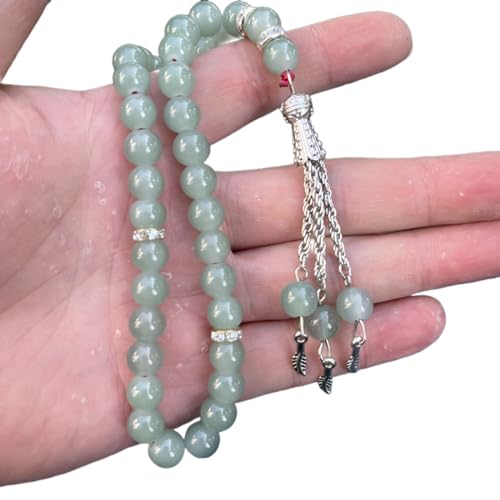 Tasbih Gebets-Rosenkranz-Perlen, modisch, dekorative Quasten, Religionsschmuck, Partyzubehör, 33 Stück von LEIDJGUN