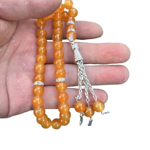 Tasbih Gebets-Rosenkranz-Perlen, modisch, dekorative Quasten, Religionsschmuck, Partyzubehör, 33 Stück von LEIDJGUN