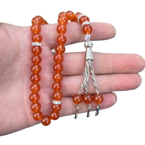 Tasbih Gebets-Rosenkranz-Perlen, modisch, dekorative Quasten, Religionsschmuck, Partyzubehör, 33 Stück von LEIDJGUN