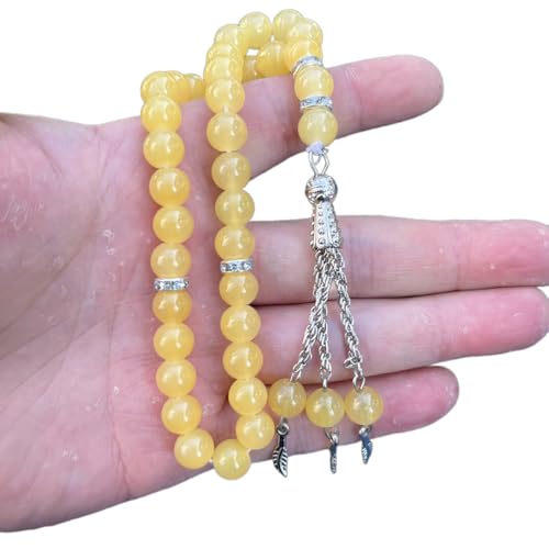 Tasbih Gebets-Rosenkranz-Perlen, modisch, dekorative Quasten, Religionsschmuck, Partyzubehör, 33 Stück von LEIDJGUN