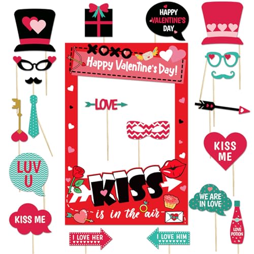 Valentinstag Photo Booth Properties Rahmen Rahmen Elegante Party Fotodekorationen Für Unvergessliche Urlaubsfeierlichkeiten von LEIDJGUN