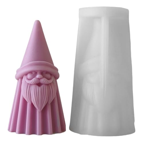 Weihnachten Santa Silicone Kerze Schimmel Kreative Weihnachtsform Duft Kerze Herstellung Silikonform Für Die Weihnachtsfeier von LEIDJGUN