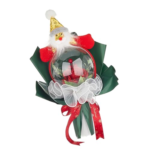 Weihnachtshandstrauß, transparent, transparent, Ballon-Blumenstrauß, Feste, Zubehör, Urlaubsdekoration, Partyzubehör von LEIDJGUN