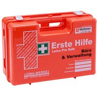 LEINA-WERKE Erste-Hilfe-Koffer Pro Safe Büro & Verwaltung DIN 13157 + Erweiterung orange von LEINA-WERKE