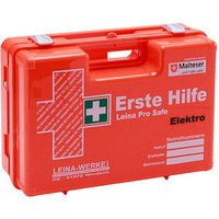 LEINA-WERKE Erste-Hilfe-Koffer Pro Safe Elektro DIN 13157 + Erweiterung orange von LEINA-WERKE