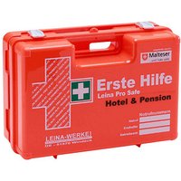 LEINA-WERKE Erste-Hilfe-Koffer Pro Safe Hotel & Pension DIN 13157 + Erweiterung orange von LEINA-WERKE