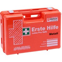 LEINA-WERKE Erste-Hilfe-Koffer Pro Safe Metall DIN 13157 + Erweiterung orange von LEINA-WERKE